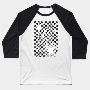 Rockstar Checkerboard Baseball T-Shirt